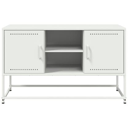 Hoge kast 100,5x39x107 cm staal mosterdgeel