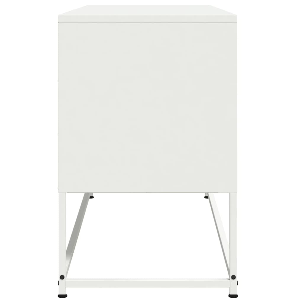 Hoge kast 100,5x39x107 cm staal mosterdgeel