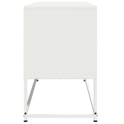 Hoge kast 100,5x39x107 cm staal mosterdgeel