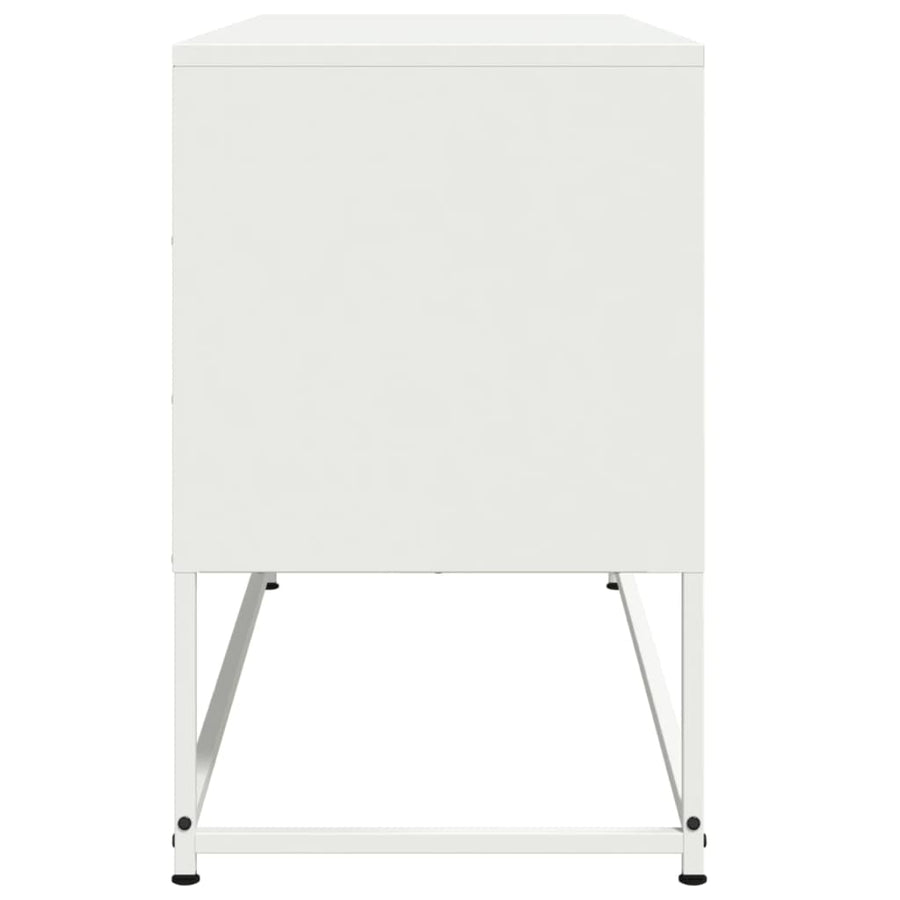Hoge kast 100,5x39x107 cm staal mosterdgeel