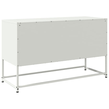 Hoge kast 100,5x39x107 cm staal mosterdgeel