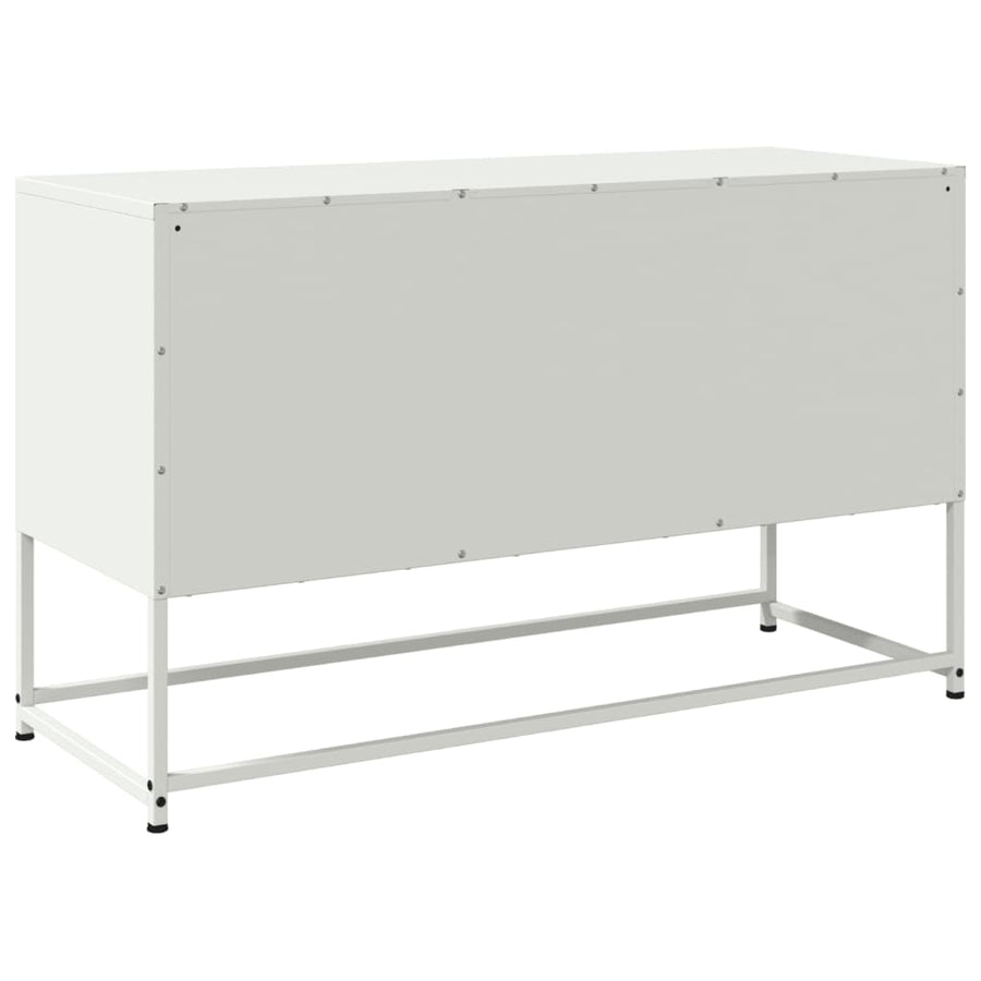 Hoge kast 100,5x39x107 cm staal mosterdgeel