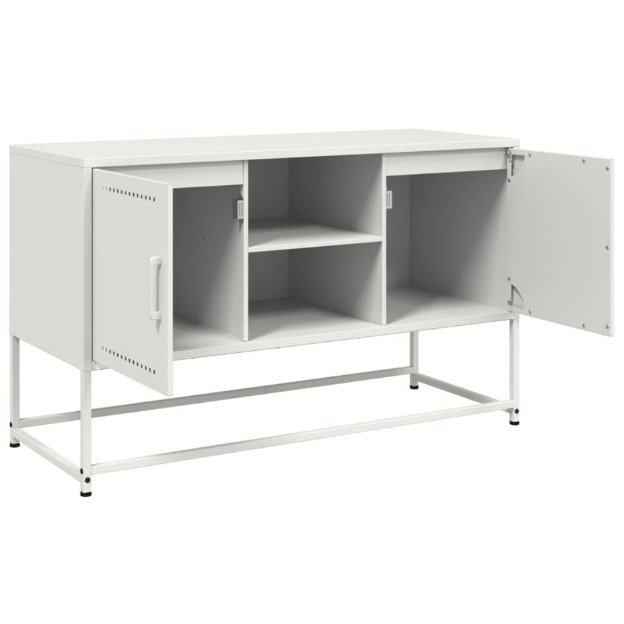 Hoge kast 100,5x39x107 cm staal mosterdgeel