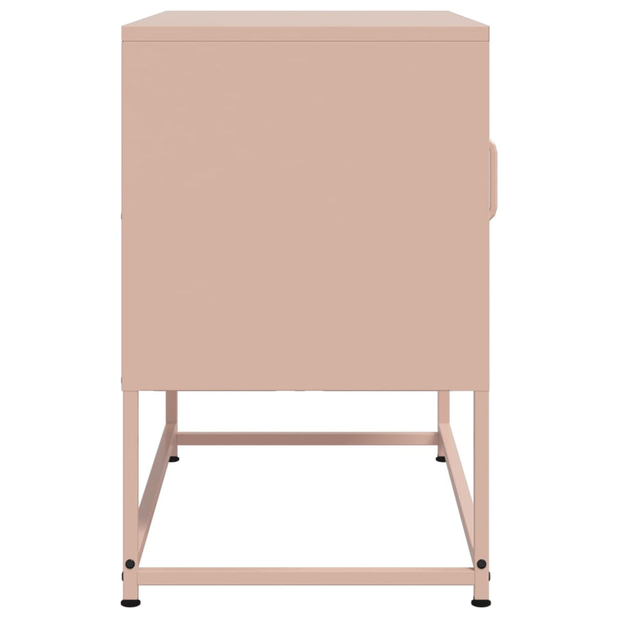 Hoge kast 100,5x39x107 cm staal wit