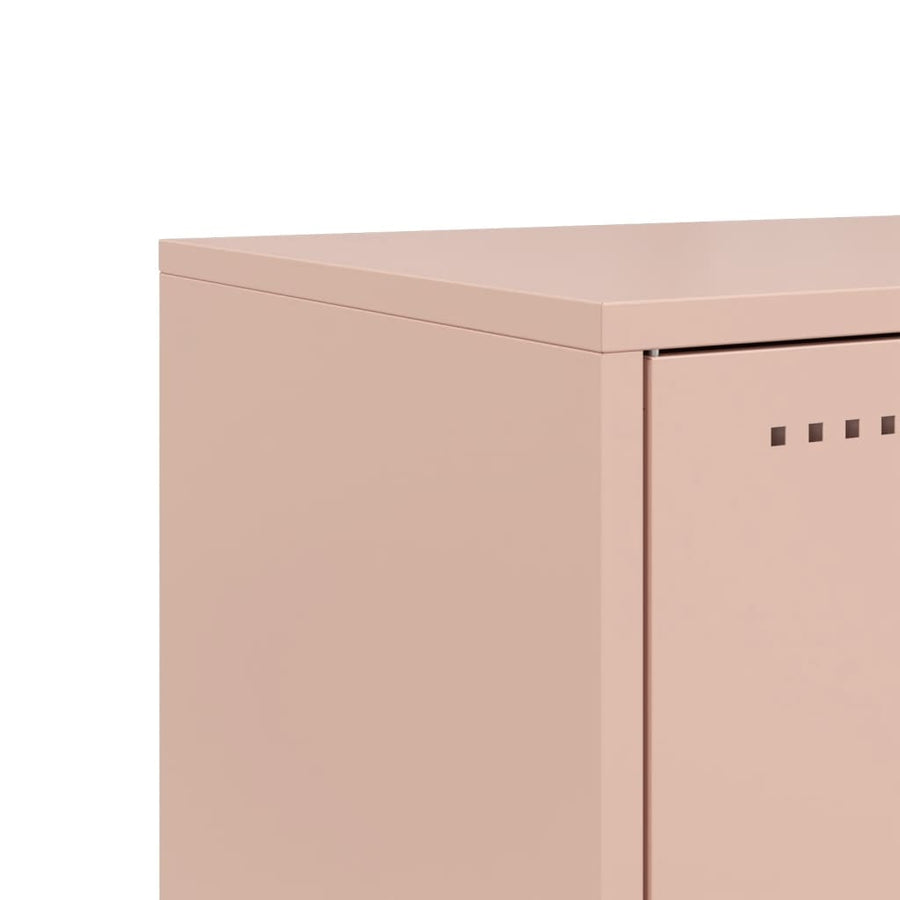 Hoge kast 100,5x39x107 cm staal wit