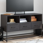 TV cabinet 100.5x39x60.5 cm steel black