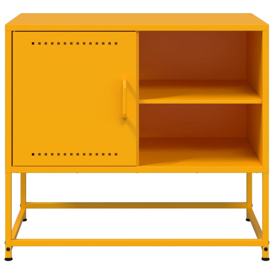 Tv-meubel 100,5x39x60,5 cm staal antracietkleurig