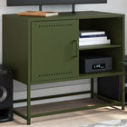 TV cabinet 100.5x39x60.5 cm steel mustard yellow