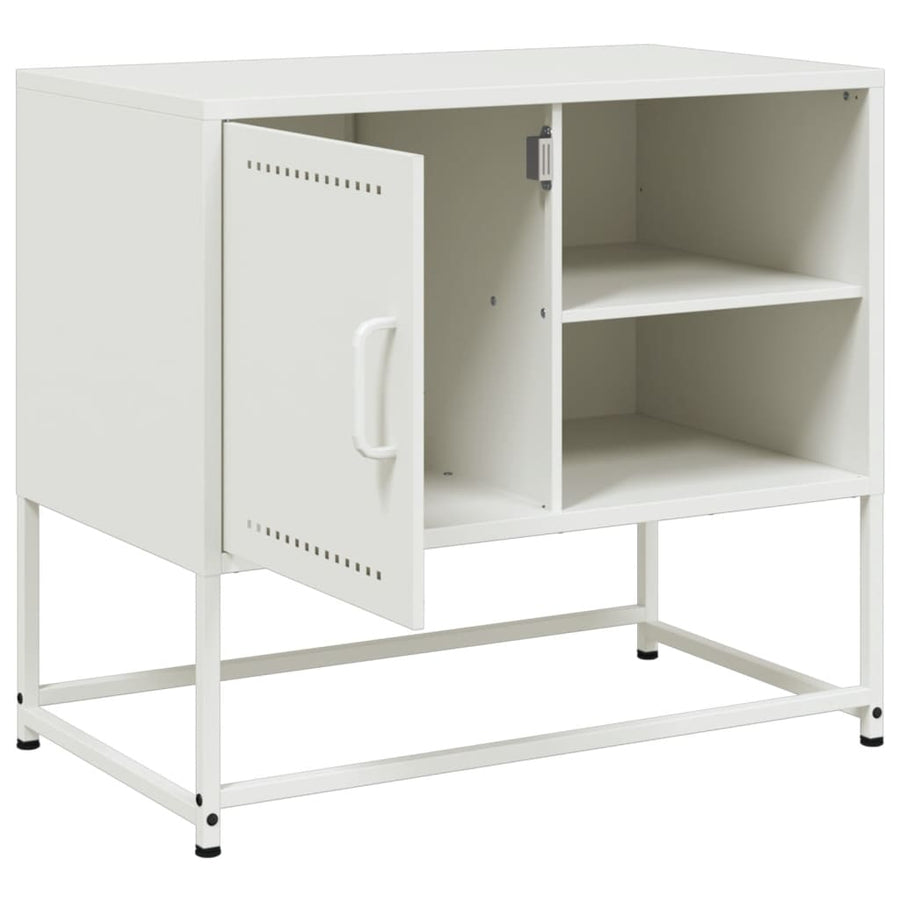 Tv-meubel 100,5x39x60,5 cm staal olijfgroen
