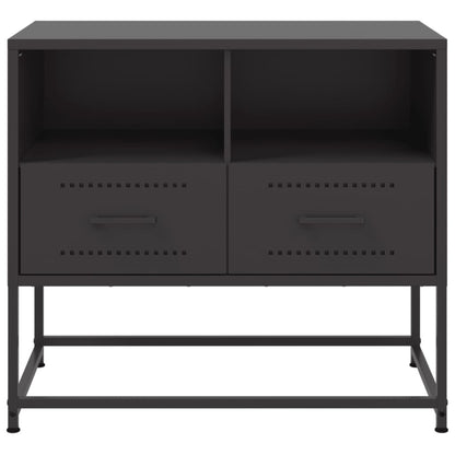 Tv-meubel 68x39x60,5 cm staal zwart