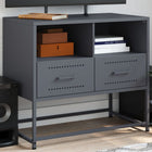 Tv-meubel 68x39x60,5 cm staal antraciet