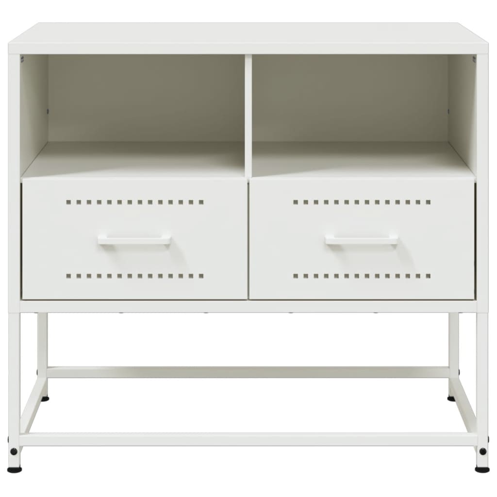Tv-meubel 68x39x60,5 cm staal wit