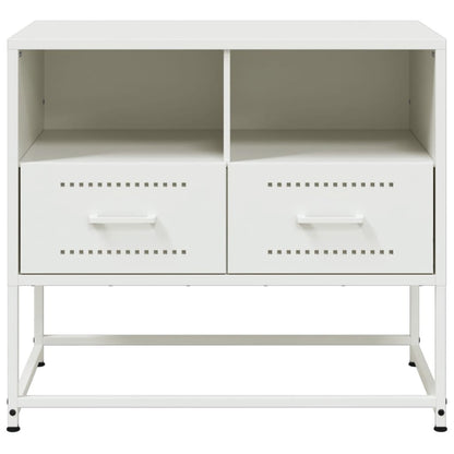 Tv-meubel 68x39x60,5 cm staal wit