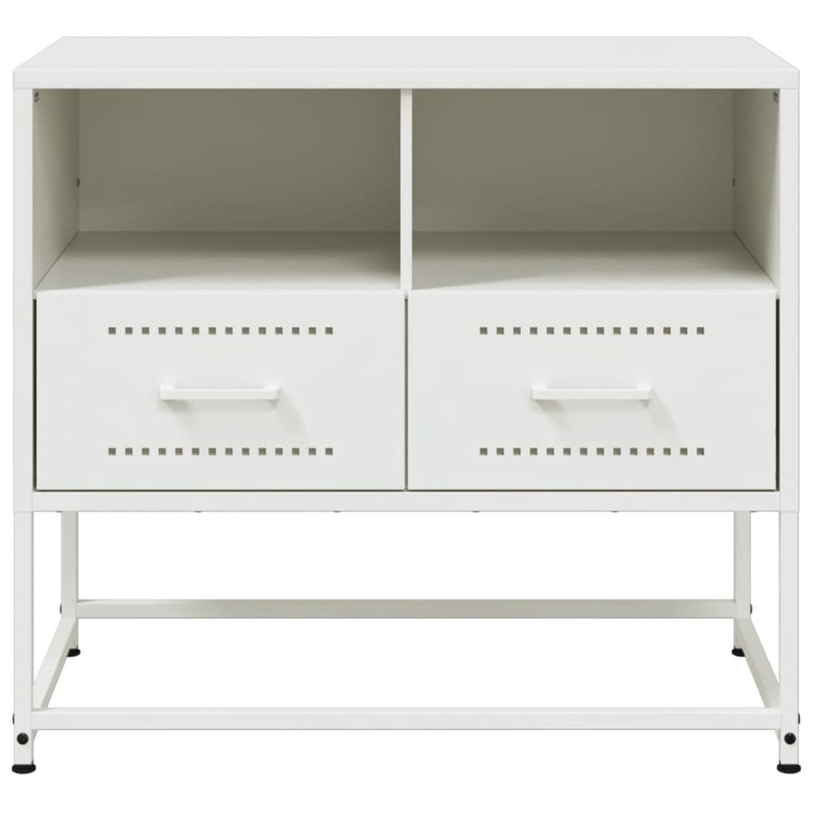 Tv-meubel 68x39x60,5 cm staal wit