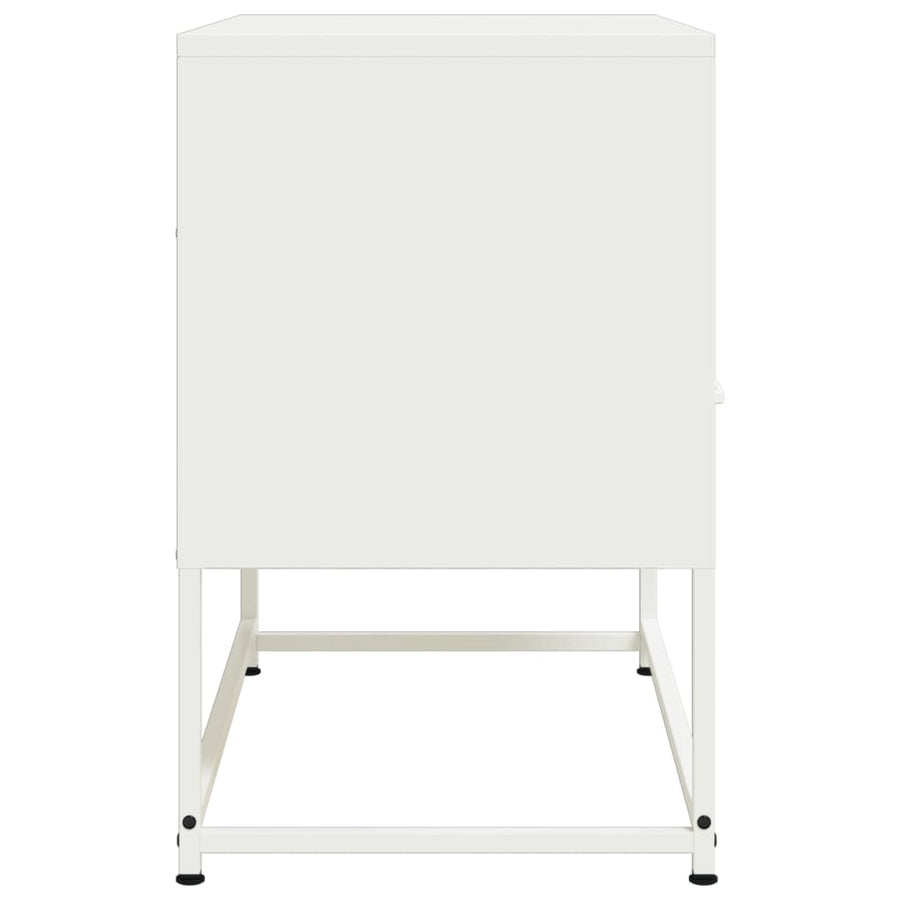 Tv-meubel 68x39x60,5 cm staal wit
