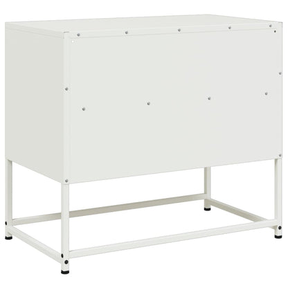 Tv-meubel 68x39x60,5 cm staal wit