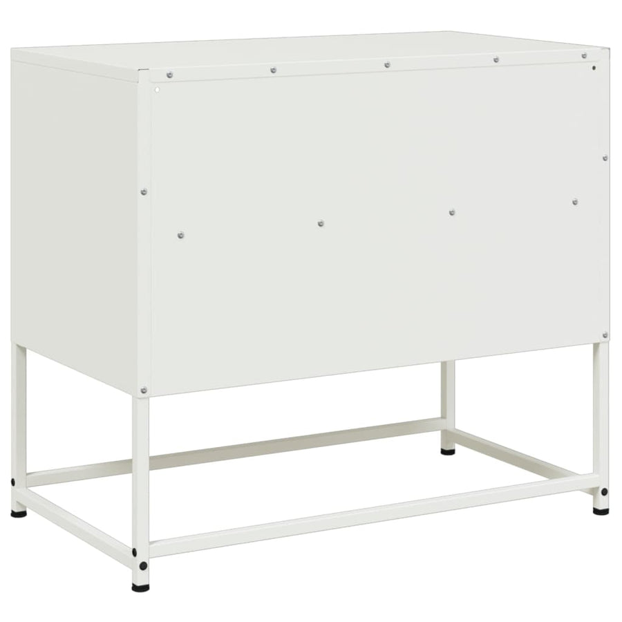 Tv-meubel 68x39x60,5 cm staal wit