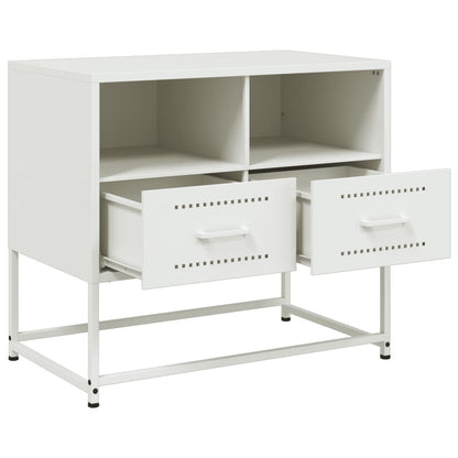Tv-meubel 68x39x60,5 cm staal wit
