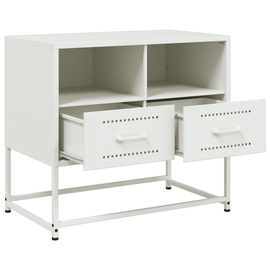 Tv-meubel 68x39x60,5 cm staal wit