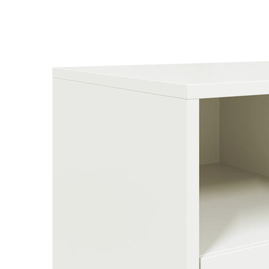 Tv-meubel 68x39x60,5 cm staal wit