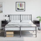 Bedside tables 2 pcs 36x39x60.5 cm steel black