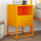 Nightstand 36x39x60.5 cm steel mustard yellow
