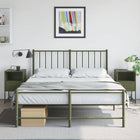 Nightstands 2 pcs 36x39x60.5 cm steel olive green