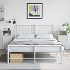 Nightstands 2 pcs 36x39x78 cm steel white