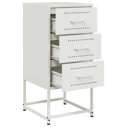 Nachtkastjes 2 st 36x39x78 cm staal wit