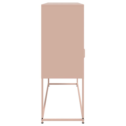 Dressoir 100,5x39x107 cm koudgewalst staal roze
