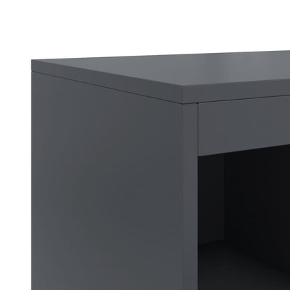 Dressoir 100,5x39x107 cm koudgewalst staal antracietkleurig