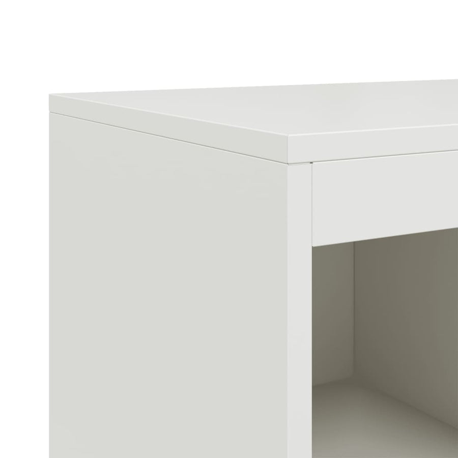 Dressoir 100,5x39x107 cm koudgewalst staal wit