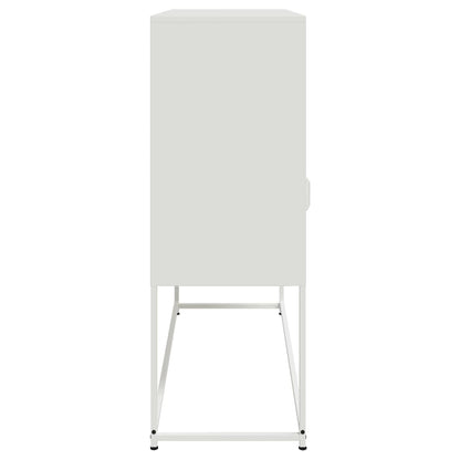 Dressoir 100,5x39x107 cm koudgewalst staal wit
