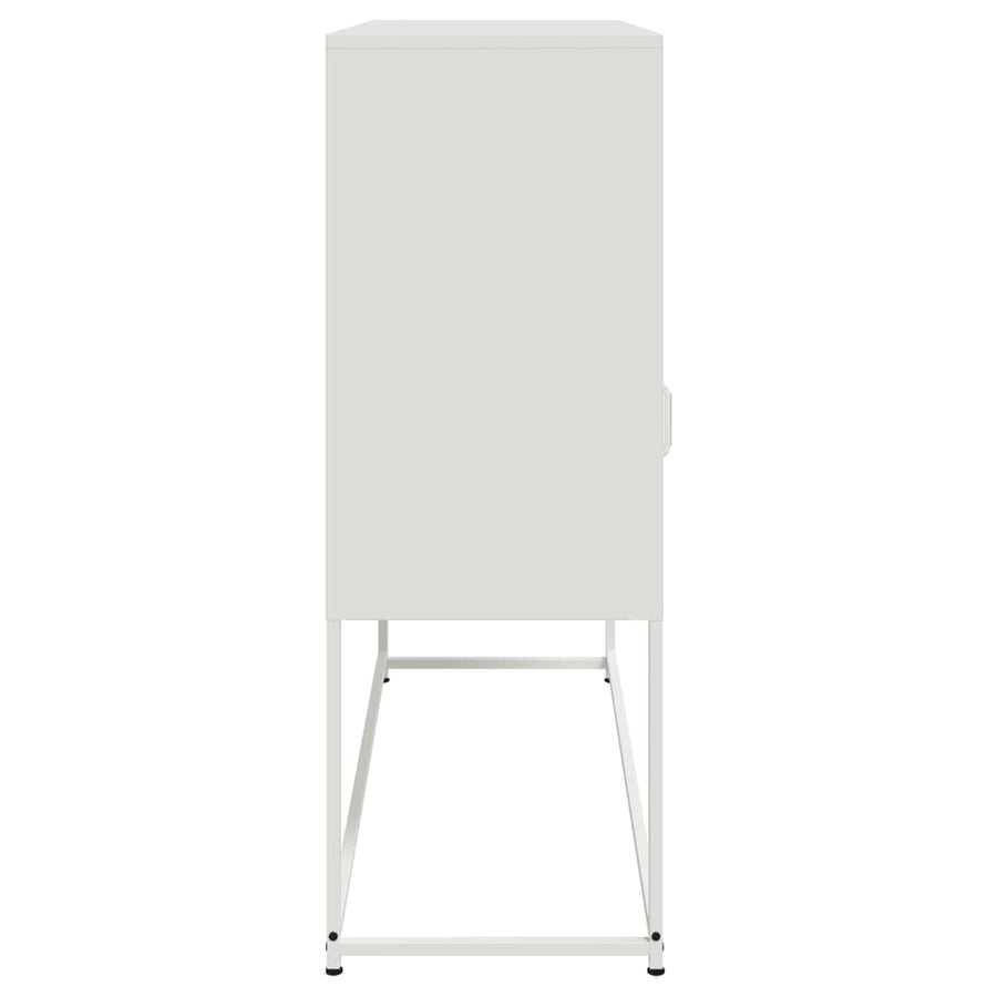 Dressoir 100,5x39x107 cm koudgewalst staal wit