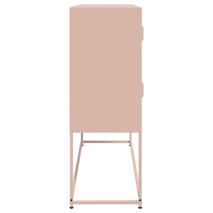 Dressoir 100,5x39x107 cm koudgewalst staal roze