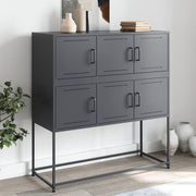 Dressoir 100,5x39x107 cm staal antraciet