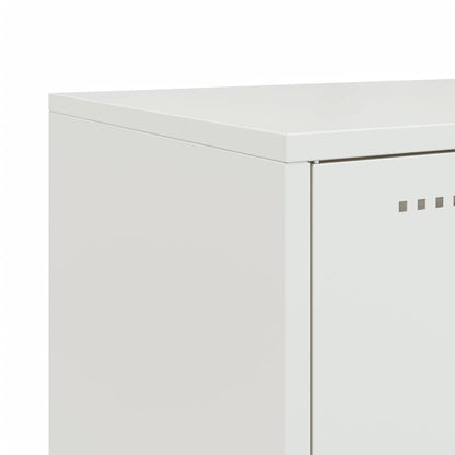 Dressoir 100,5x39x107 cm koudgewalst staal wit