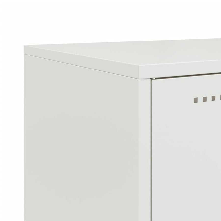 Dressoir 100,5x39x107 cm koudgewalst staal wit