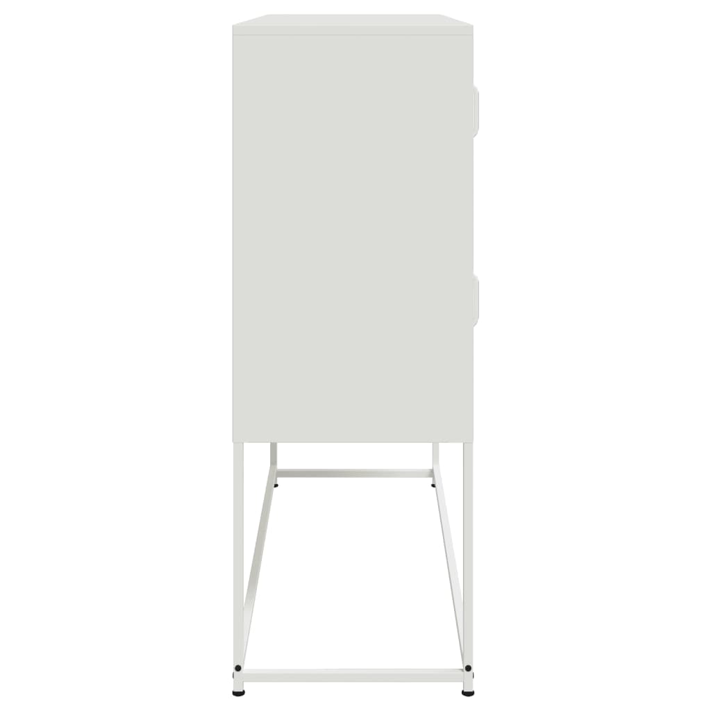 Dressoir 100,5x39x107 cm koudgewalst staal wit