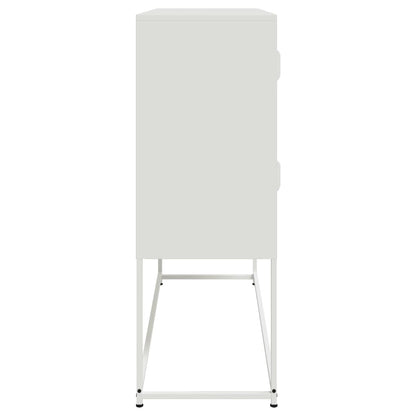 Dressoir 100,5x39x107 cm koudgewalst staal wit