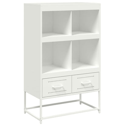 Hoge kast 68,5x39x111,5 cm koudgewalst staal wit