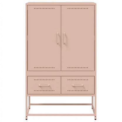 Hoge kast 68x39x111,5 cm koudgewalst staal roze