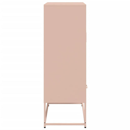 Hoge kast 68x39x111,5 cm koudgewalst staal roze