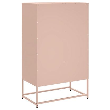 Hoge kast 68x39x111,5 cm koudgewalst staal roze