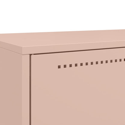 Hoge kast 68x39x111,5 cm koudgewalst staal roze