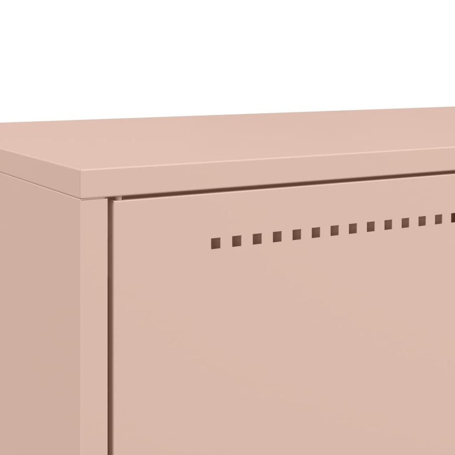 Hoge kast 68x39x111,5 cm koudgewalst staal roze