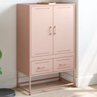 High cabinet 68x39x111.5 cm steel pink