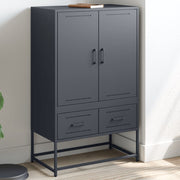 Hoge kast 68x39x111,5 cm staal antraciet