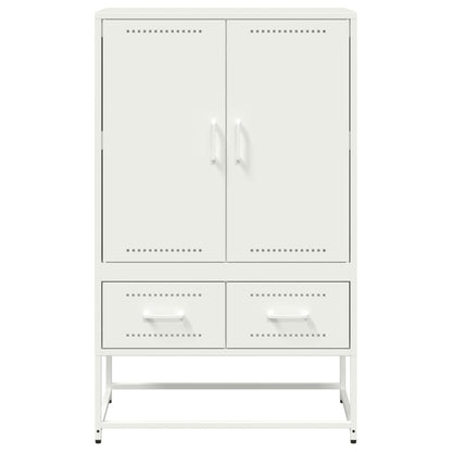 Hoge kast 68x39x111,5 cm koudgewalst staal wit