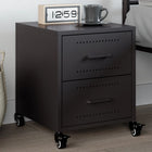 Bedside table 36x39x43.5 cm steel black